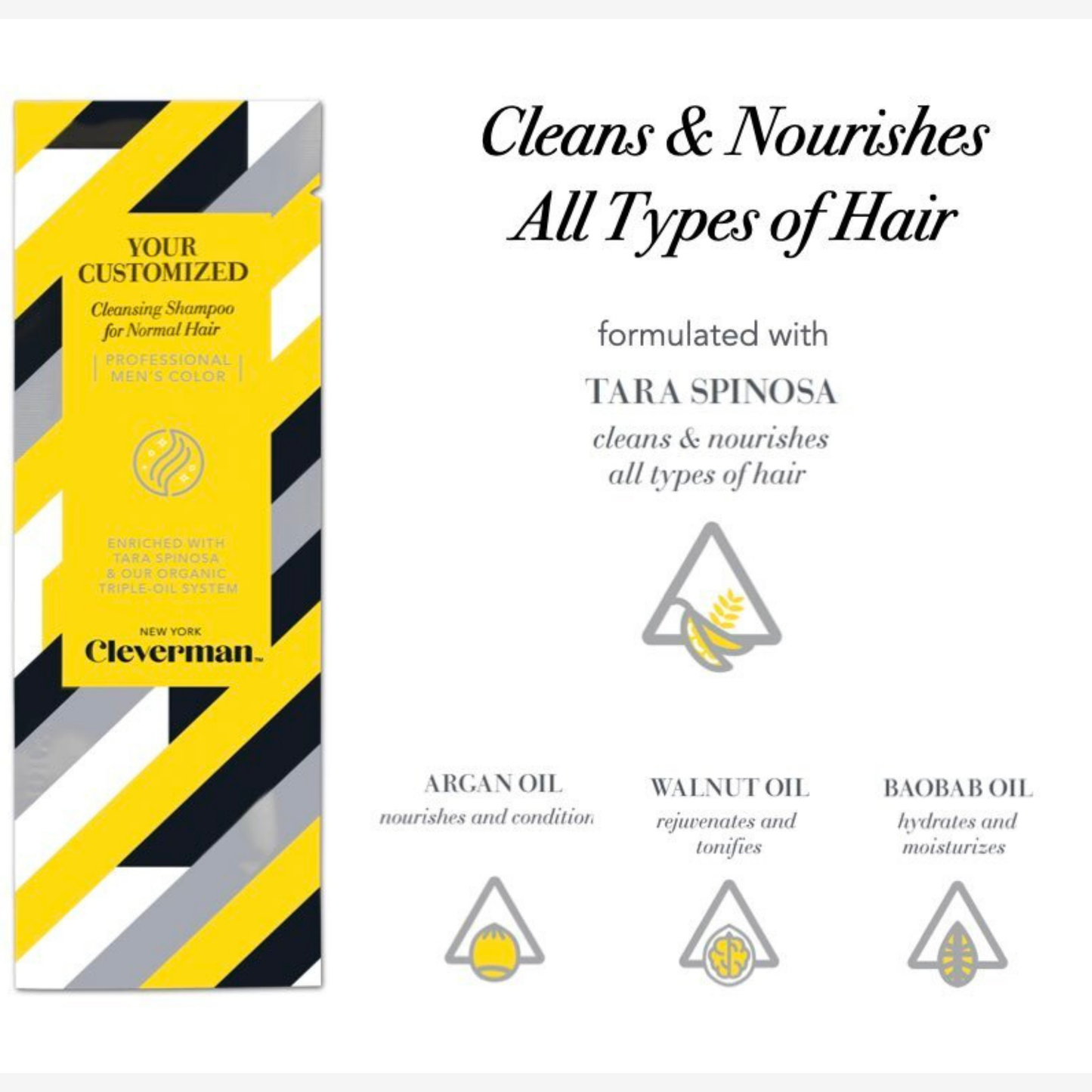 Men's Cleansing Shampoo for Normal Hair (5 pack)